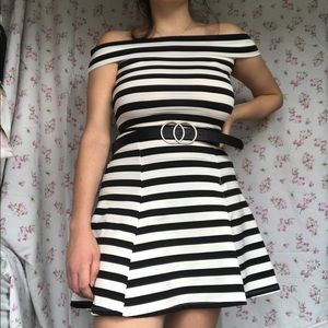 ASOS Off the shoulder skater dress